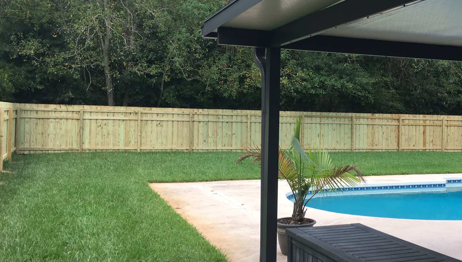 wood pool fence Bradenton pool fencing company