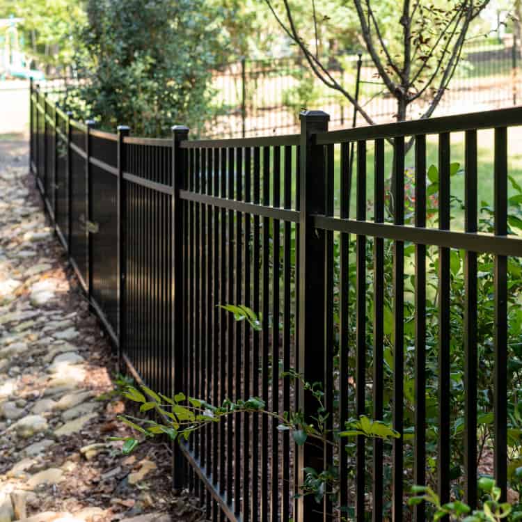 Superior Fence and Rail, Raleigh NC, September 2022. Jeff Leedom. fence contractor near me black aluminum fence