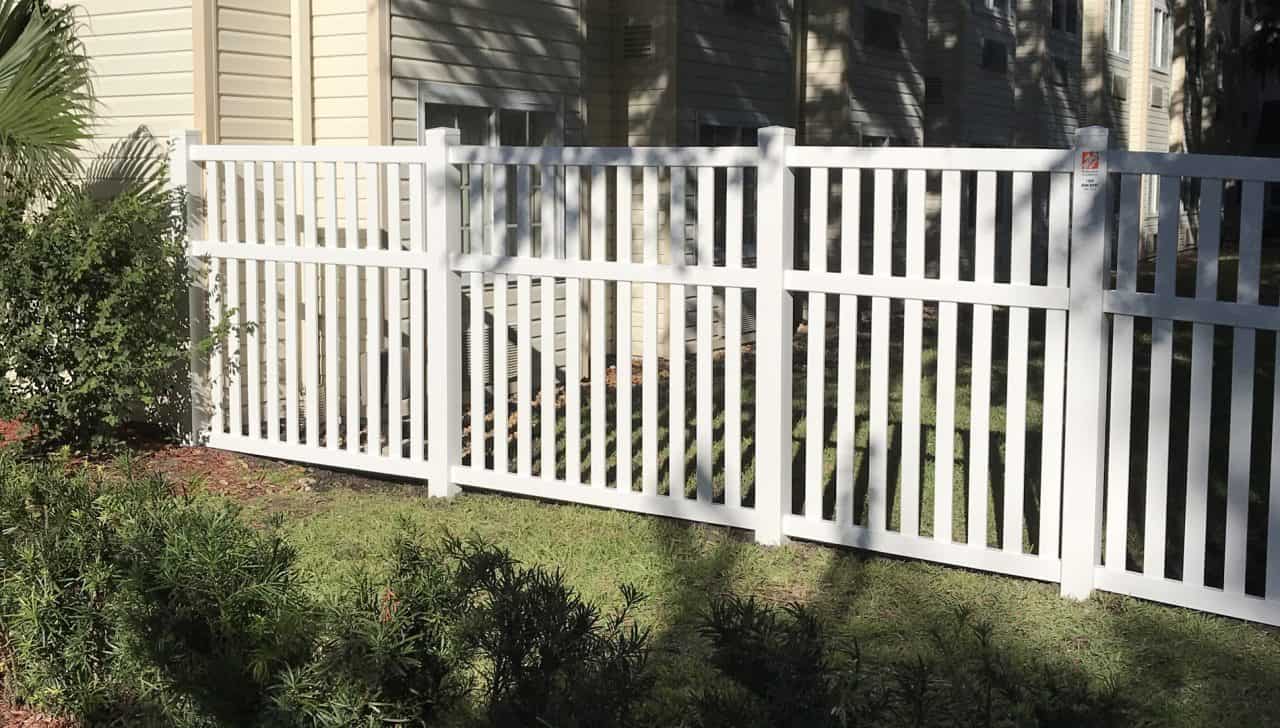fence companies near me Ocala white vinyl fence