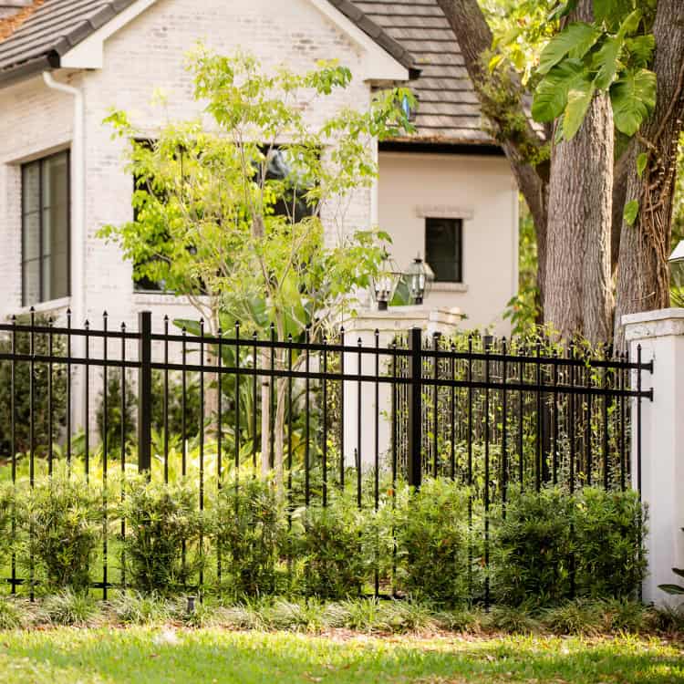 Birmingham fence company black aluminum fence