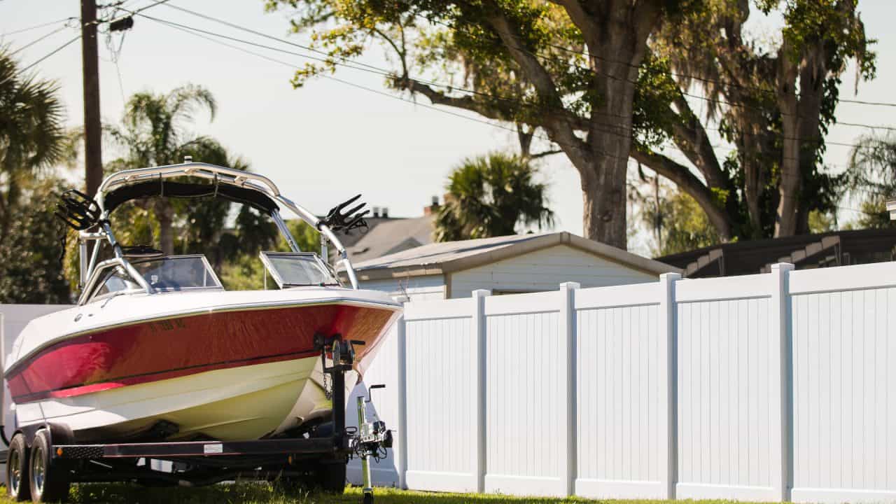 Vinyl fence Oviedo white vinyl fence