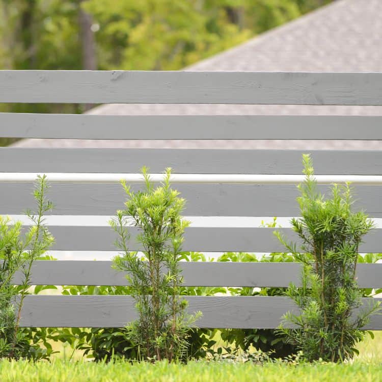 Wooden fence color ideas